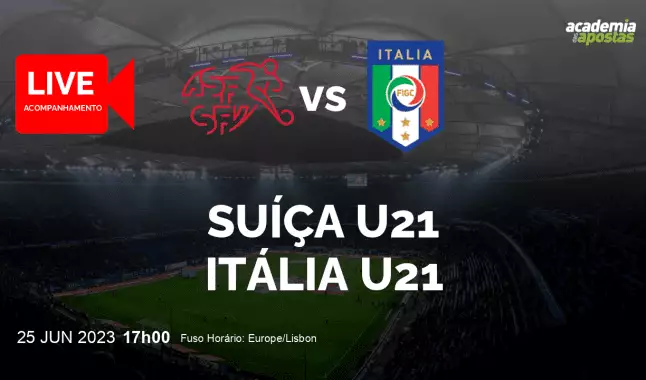 Suíça U21 Itália U21 livestream | UEFA U21 Championship | 25 June 2023