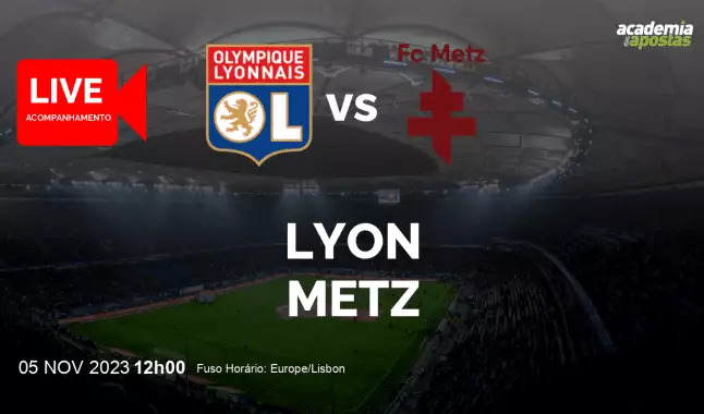 Lyon Metz livestream | Ligue 1 | 05 November 2023