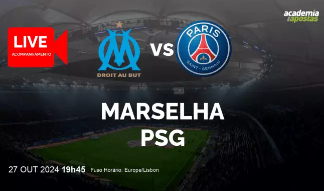 Marselha PSG livestream | Ligue 1 | 27 October 2024
