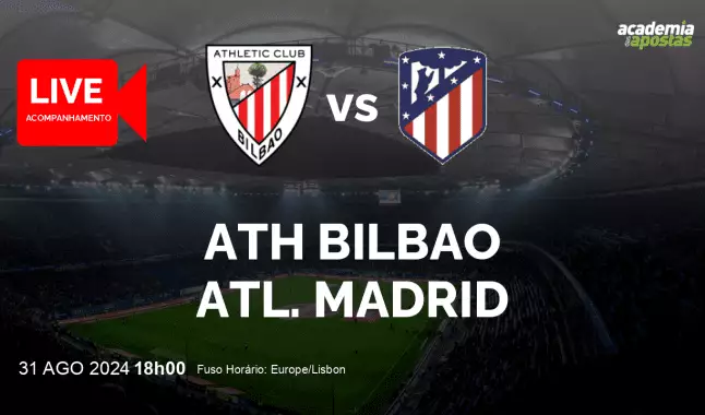 Ath Bilbao Atl. Madrid livestream | Primera División | 31 August 2024