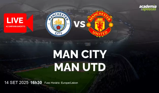 Man City Man Utd livestream | Premier League | 14 September 2025