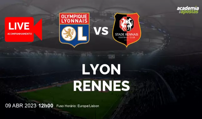 Lyon Rennes livestream | Ligue 1 | 09 April 2023