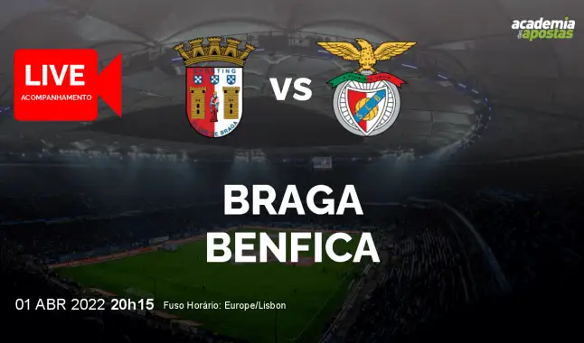 SC Braga Benfica livestream | Liga Portugal Betclic | 01 April 2022