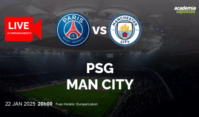 PSG Man City livestream | UEFA Champions League | 22 January 2025