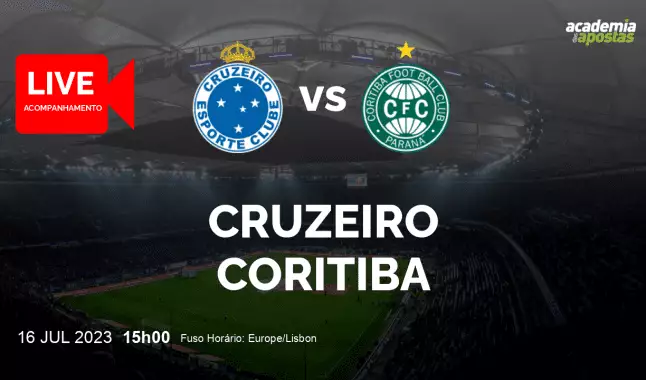 Cruzeiro Coritiba livestream | Serie A | 16 July 2023