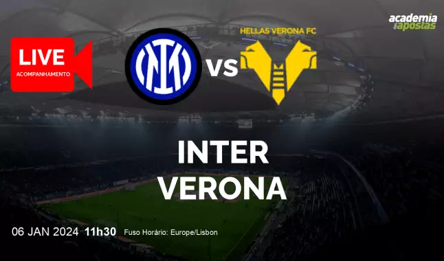 Inter Verona livestream | Serie A | 06 January 2024