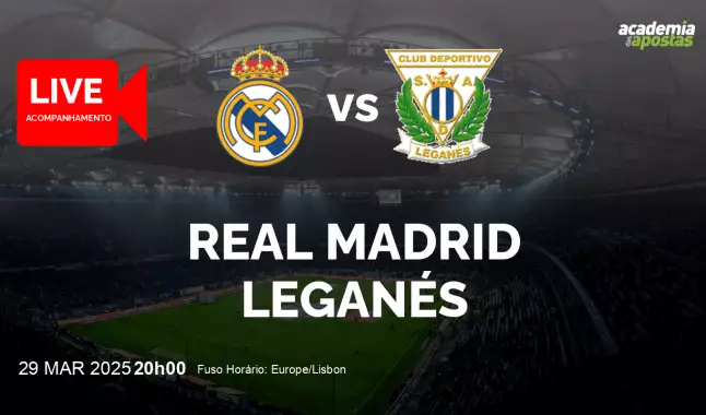 Real Madrid Leganés livestream | Primera División | 29 March 2025