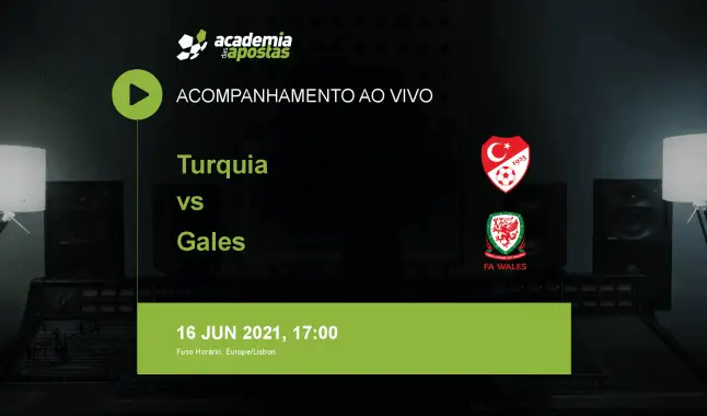 Turquia Gales livestream | Campeonato Europeu | 16 June 2021