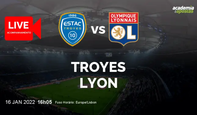 Troyes Lyon livestream | Ligue 1 | 16 January 2022
