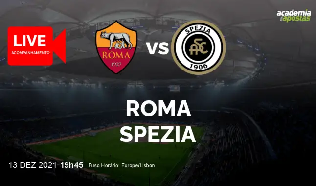 Roma Spezia livestream | Serie A | 13 December 2021