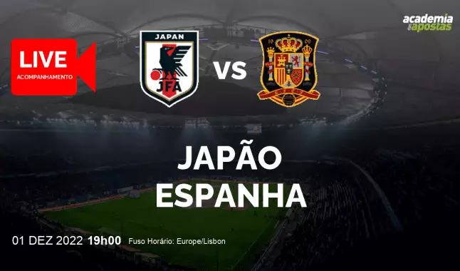 Japão Espanha livestream | Mundial | 01 December 2022