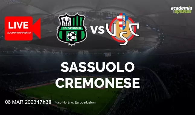 Sassuolo Cremonese livestream | Serie A | 06 March 2023