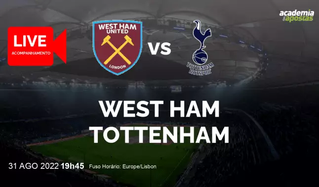 West Ham Tottenham livestream | Premier League | 31 August 2022
