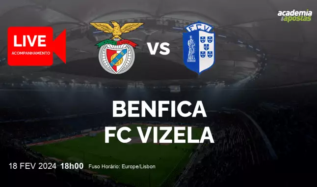 Benfica FC Vizela livestream | Liga Portugal Betclic | 18 February 2024