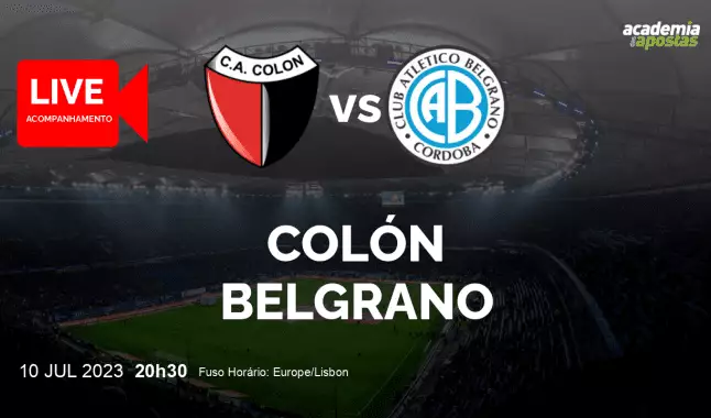 Colón Belgrano livestream | Primera División | 10 July 2023