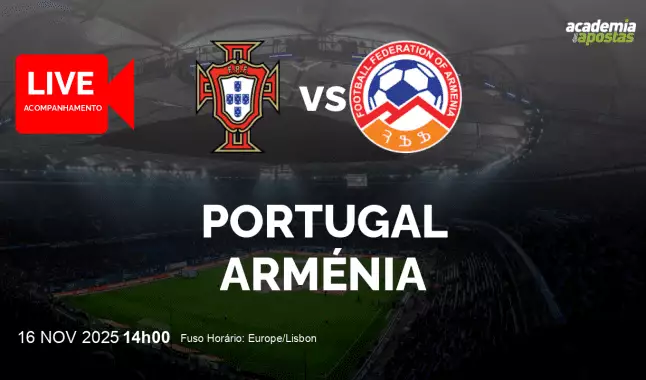 Portugal Arménia livestream | WC Qualification Europe | 16 November 2025
