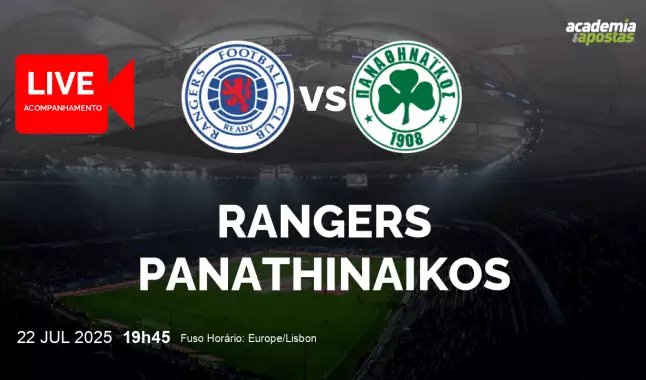 Rangers Panathinaikos livestream | UEFA Champions League | 22 July 2025