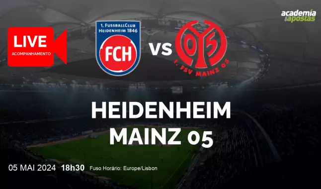 Heidenheim Mainz 05 livestream | Bundesliga | 05 May 2024