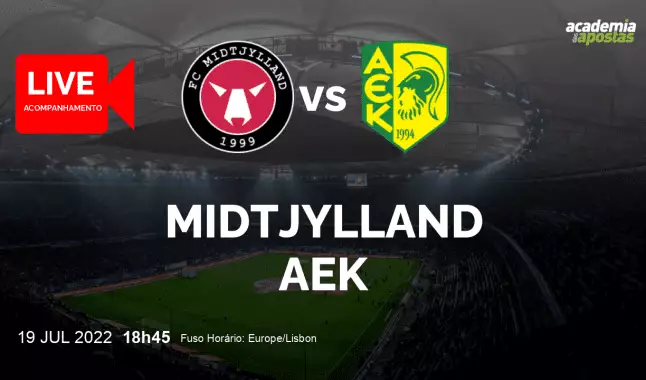 Midtjylland AEK livestream | UEFA Champions League | 19 July 2022