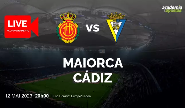 Maiorca Cádiz livestream | Primera División | 12 May 2023