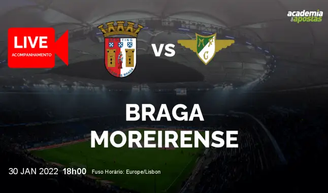 SC Braga Moreirense livestream | Liga Portugal Betclic | 30 January 2022