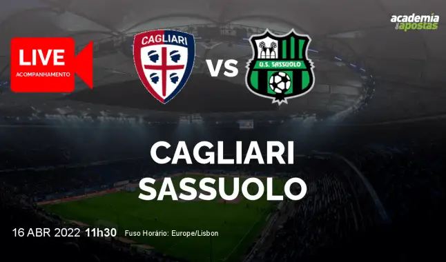Cagliari Sassuolo livestream | Serie A | 16 April 2022