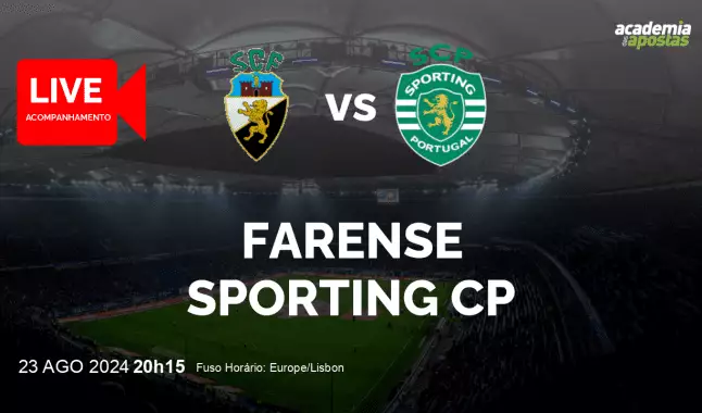 Farense Sporting CP livestream | Liga Portugal Betclic | 23 August 2024