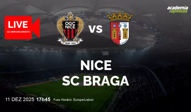 Nice SC Braga livestream | UEFA Europa League | 11 December 2025