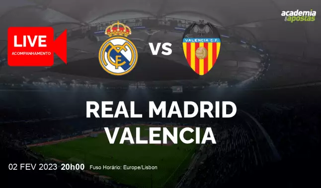 Real Madrid Valencia livestream | Primera División | 02 February 2023