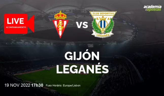 Gijón Leganés livestream | Segunda División | 19 November 2022