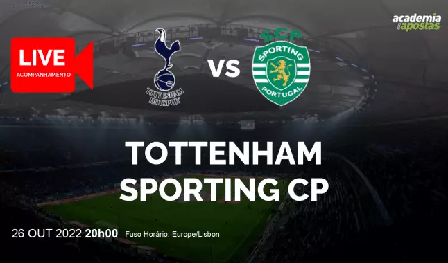 Tottenham Sporting CP livestream | UEFA Champions League | 26 October 2022