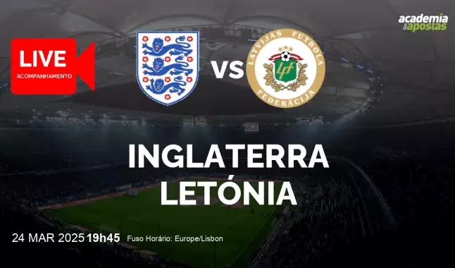 Inglaterra Letónia livestream | WC Qualification Europe | 24 March 2025