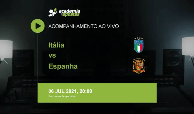 Itália Espanha livestream | Campeonato Europeu | 06 July 2021