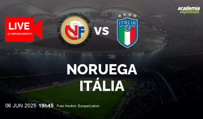 Noruega Itália livestream | WC Qualification Europe | 06 June 2025
