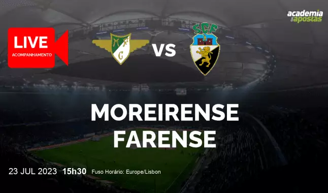 Moreirense Farense livestream | Taça da Liga | 23 July 2023