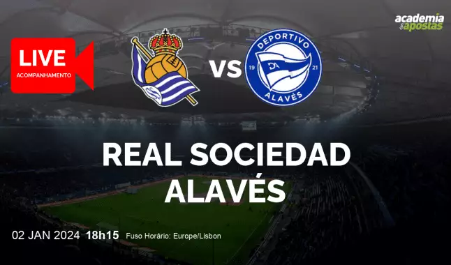 Real Sociedad Alavés livestream | Primera División | 02 January 2024
