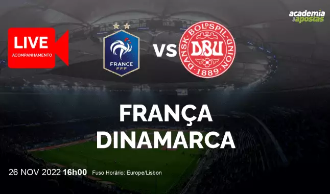 França Dinamarca livestream | Mundial | 26 November 2022