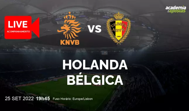 Países Baixos Bélgica livestream | UEFA Nations League | 25 September 2022