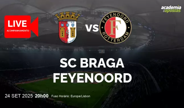 SC Braga Feyenoord livestream | UEFA Europa League | 24 September 2025