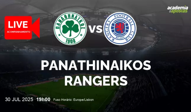 Panathinaikos Rangers livestream | UEFA Champions League | 30 July 2025