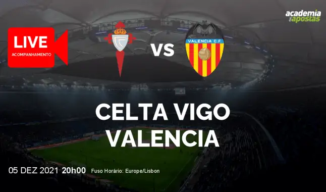 Celta Vigo Valencia livestream | Primera División | 05 December 2021
