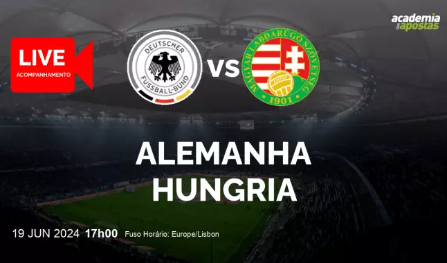 Alemanha Hungria livestream | Campeonato Europeu | 19 June 2024
