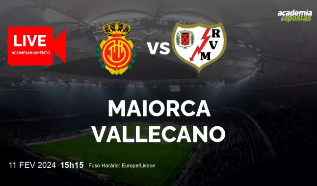 Maiorca Vallecano livestream | Primera División | 11 February 2024