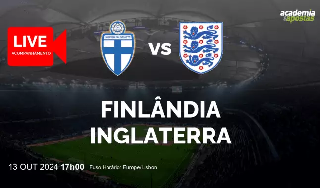 Finlândia Inglaterra livestream | UEFA Nations League | 13 October 2024