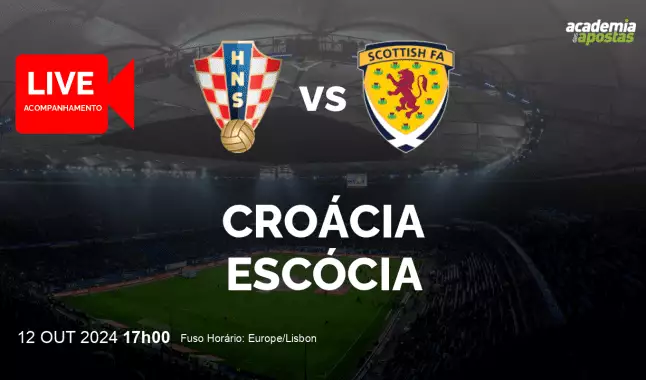 Croácia Escócia livestream | UEFA Nations League | 12 October 2024