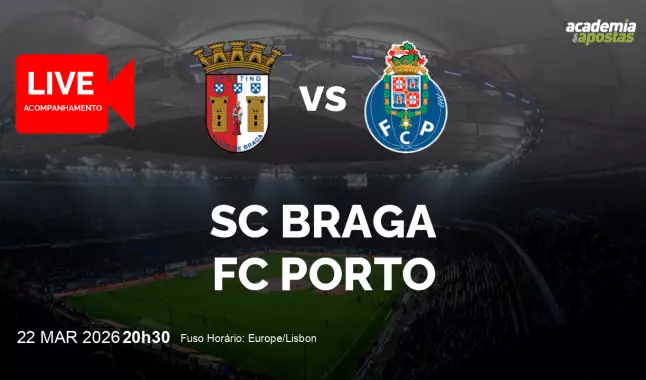 SC Braga FC Porto livestream | Liga Portugal Betclic | 22 March 2026