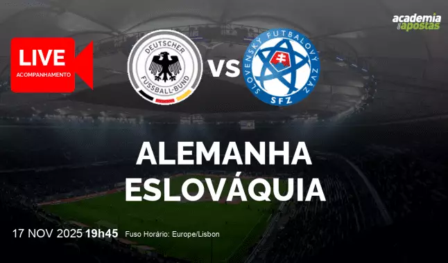 Alemanha Eslováquia livestream | WC Qualification Europe | 17 November 2025