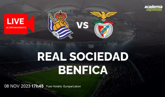 Real Sociedad Benfica livestream | UEFA Champions League | 08 November 2023