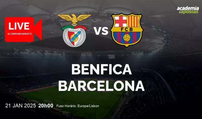 Benfica Barcelona livestream | UEFA Champions League | 21 January 2025
