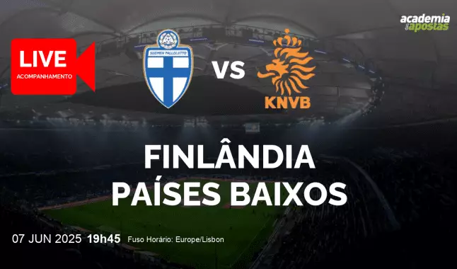 Finlândia Países Baixos livestream | WC Qualification Europe | 07 June 2025